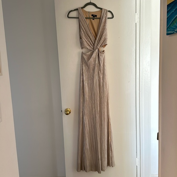 Aqua champagne/gold wedding guest dress size small - Picture 4 of 7